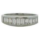 Platinum 1.02ct Natural VVS Brilliant Diamond Ring