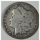 1891 Carson City Morgan Silver Dollar