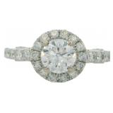 14k Gold 1.51 ct Round Natural Diamond Ring