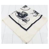 Hermes Carr 90 Fashion Scarf 100% Silk
