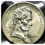1918 Lincoln Illinois Half Dollar