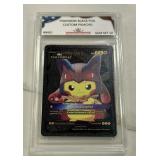 Pokï¿½mon Black Foil Custom Pikachu Card