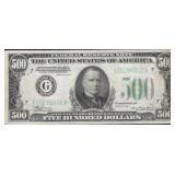 1934-A $500 FIVE HUNDRED FRN FEDERAL RESERVE NOTE