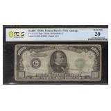 1934 1,000 Federal Reserve Chicago Note