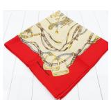 Hermes Carr 90 Fashion Scarf 100% Silk