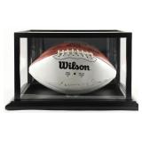 Autographed Johnny Unitas NFL Football Display