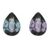 GIA Certified Pear 1.06 ct Color Change Sapphire