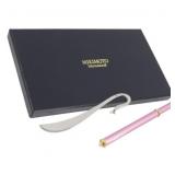 Mikimoto Ball Point Pen & Bookmark Set