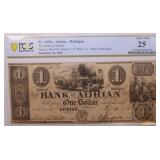 1838 $1 Obsolete Currency