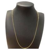 14kt Gold 18" Cable Chain Necklace