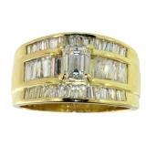 18k Gold 1.52ct VVS Brilliant Natural Diamond Ring