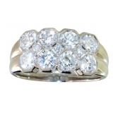 Platinum Natural 2.08 ct Brilliant VS Diamond Ring