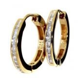 Quality 1/4 ct Natural Baguette Diamond Earrings Quality 1/4 ct Natural Baguette Diamond Earrings