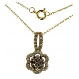 10kt Gold Brilliant 1/3 ct Diamond Necklace 10kt Gold Brilliant 1/3 ct Diamond Necklace