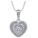 Heart Shape Natural Diamond Necklace Heart Shape Natural Diamond Necklace