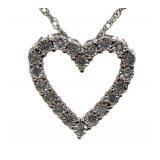 Brilliant Diamond Heart Necklace Brilliant Diamond Heart Necklace