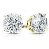 14kt Gold Round 2.00 ct Lab Diamond Stud Earrings 14kt Gold Round 2.00 ct Lab Diamond Stud Earrings