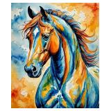 Azure Equine II LTD EDT Canvas by Van Gogh LTD Azure Equine II LTD EDT Canvas by Van Gogh LTD