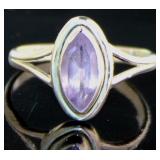 Vintage Style Natural Marquise Amethyst Ring Vintage Style Natural Marquise Amethyst Ring