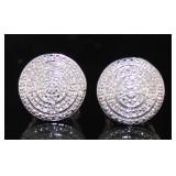 Double Beaded Diamond Stud Earrings Double Beaded Diamond Stud Earrings
