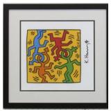 NYC Pride Framed Print Plate Signed Keith Harring NYC Pride Framed Print Plate Signed Keith Harring