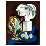 Still Live With Tulips Canvas by Pablo Picasso Still Live With Tulips Canvas by Pablo Picasso