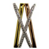 Triple Toned Diamond Accented Pendant Triple Toned Diamond Accented Pendant