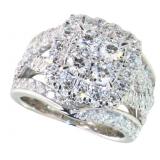 Cushion Cut 3.15 ct VS Lab Diamond Dinner Ring Cushion Cut 3.15 ct VS Lab Diamond Dinner Ring