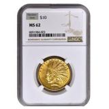 1907-1933 Indian MS62 $10.00 Gold Eagle 1907-1933 Indian MS62 $10.00 Gold Eagle