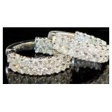 14kt Gold Brilliant 7.00 ct Diamond Hoop Earrings 14kt Gold Brilliant 7.00 ct Diamond Hoop Earrings