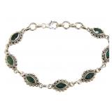 Marquise Cut 6.30 ct Natural Emerald Bracelet Marquise Cut 6.30 ct Natural Emerald Bracelet