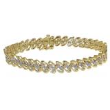 Elegant 2.00 ct Diamond Wave Link Bracelet Elegant 2.00 ct Diamond Wave Link Bracelet