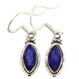 Natural Vintage Style Marquise Sapphire Earrings Natural Vintage Style Marquise Sapphire Earrings