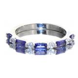 Elegant Tanzanite Baguette Band Elegant Tanzanite Baguette Band