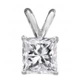 14kt Gold 2.04 ct Princess Cut Lab Diamond Pendant 14kt Gold 2.04 ct Princess Cut Lab Diamond Pendant