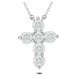Brilliant 1.00 ct VS Lab Diamond Cross Necklace Brilliant 1.00 ct VS Lab Diamond Cross Necklace