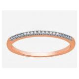 Diamond Accent Rose Colored Band Diamond Accent Rose Colored Band