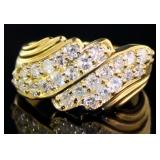 18kt Gold 1.00 ct Natural Diamond Ring 18kt Gold 1.00 ct Natural Diamond Ring
