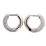Brilliant 1.00 ct VS Lab Diamond Hoop Earrings Brilliant 1.00 ct VS Lab Diamond Hoop Earrings