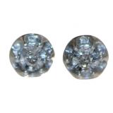 Round Brilliant Antique Style Stud Earrings Round Brilliant Antique Style Stud Earrings