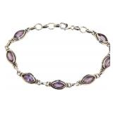 Vintage Style Marquise Amethyst Bracelet Vintage Style Marquise Amethyst Bracelet