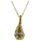 Diamond Accent Filigree Necklace Diamond Accent Filigree Necklace