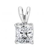 14kt Gold 2.01 ct Radiant Lab Diamond Pendant 14kt Gold 2.01 ct Radiant Lab Diamond Pendant