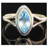 Vintage Style Natural Marquise Sky Blue Topaz Ring Vintage Style Natural Marquise Sky Blue Topaz Ring