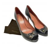 Gucci Open Toe Ribbon Pumps Size 36 Gucci Open Toe Ribbon Pumps Size 36