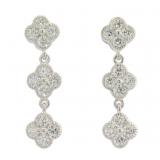 Elegant 1.78 ct VS Lab Diamond Dangle Earrings Elegant 1.78 ct VS Lab Diamond Dangle Earrings