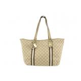 GUCCI GG Canvas Tote Bag GUCCI GG Canvas Tote Bag
