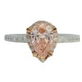 14kt Gold Pear Cut 1.50 ct Fancy Pink Diamond Ring 14kt Gold Pear Cut 1.50 ct Fancy Pink Diamond Ring