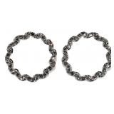 14kt Gold 1.00 ct Diamond Circle of Life Earrings 14kt Gold 1.00 ct Diamond Circle of Life Earrings