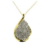 Pear Cut 1.00 ct Natural Diamond Necklace Pear Cut 1.00 ct Natural Diamond Necklace